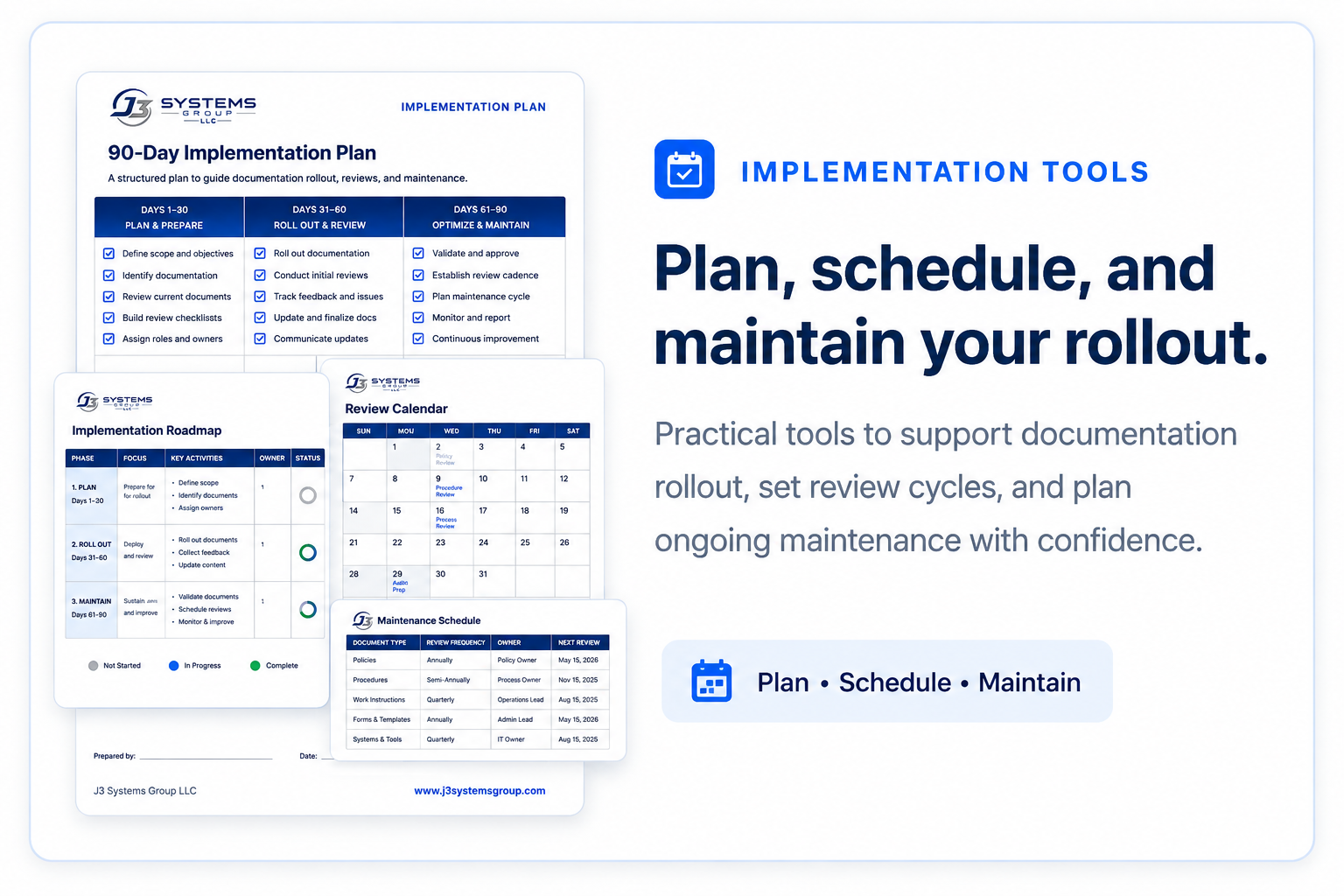 Implementation planning tools preview