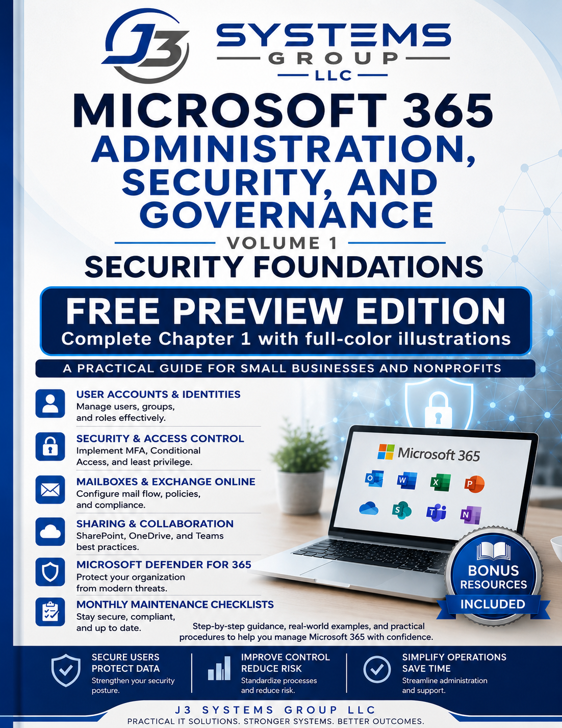 Microsoft 365 Administration, Security, and Governance Volume 1 Security Foundations free preview edition cover